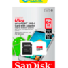 Cartão de Memória 64Gb Micro Sd + Adaptador SD - SanDisk - Atacado
