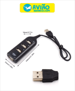 Hub De 4 Portas USB Simples